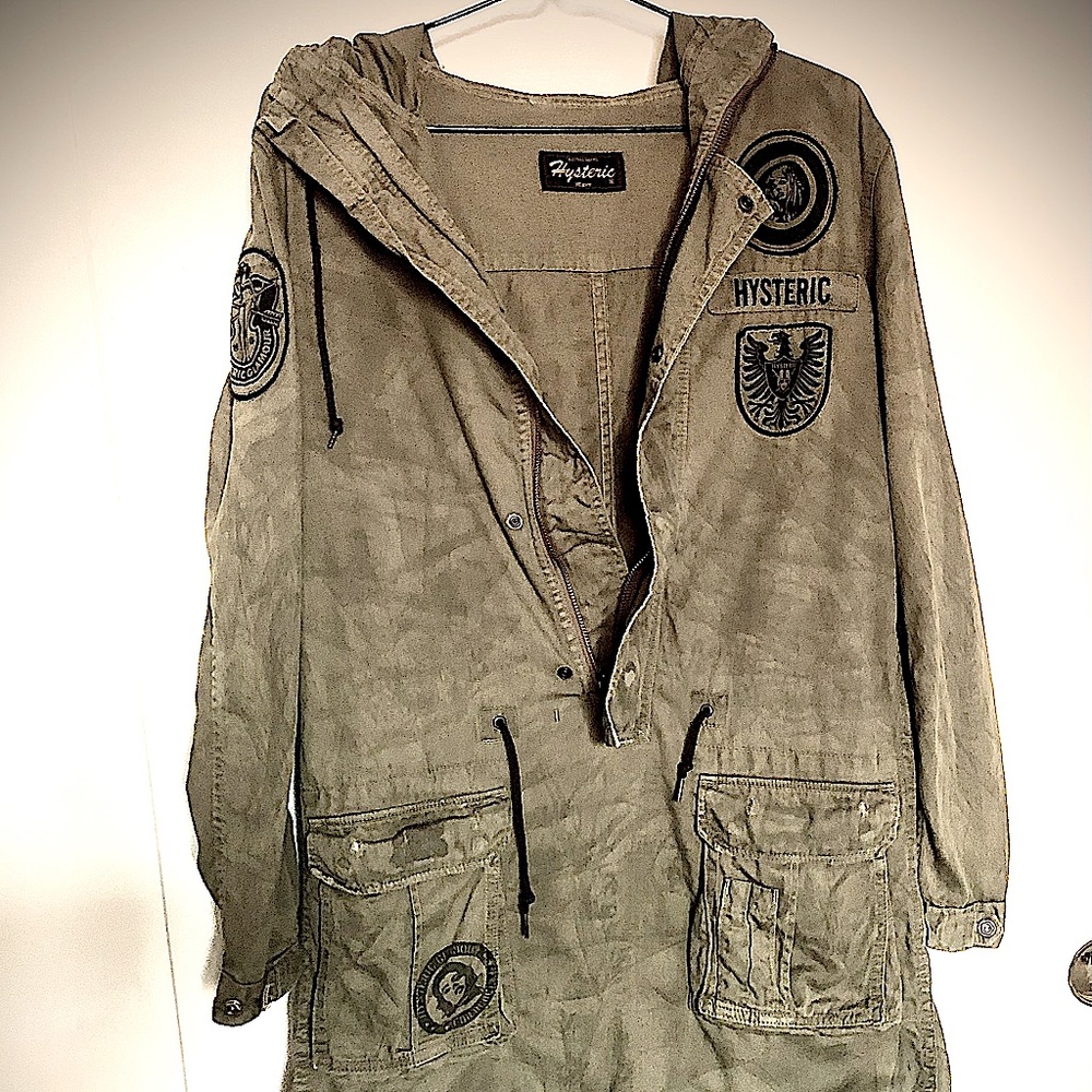 Hysteric Glamour Camo Jacket Shirt Dress Hoodie